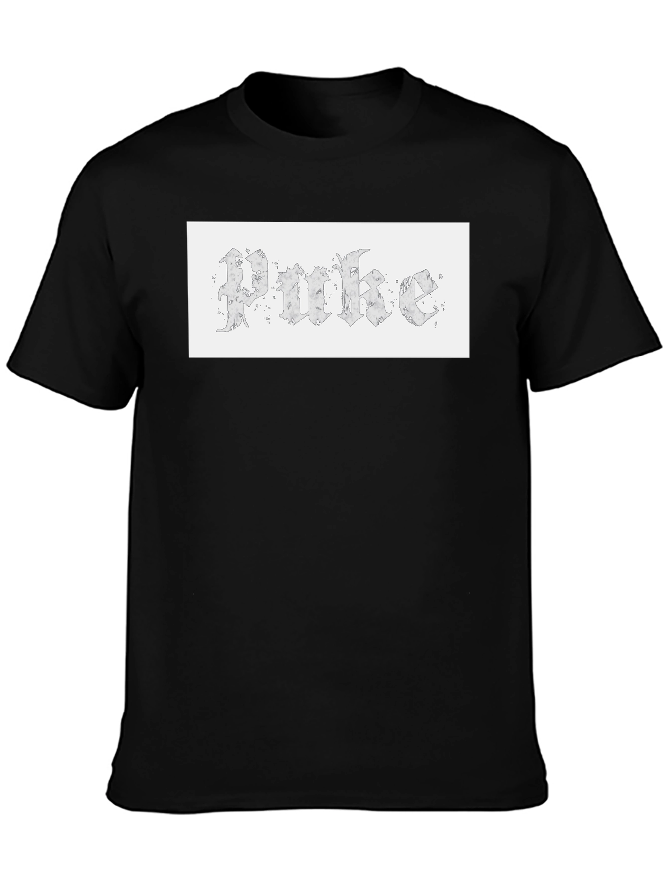 Gothic Text Tee - Unique Design Casual Wear