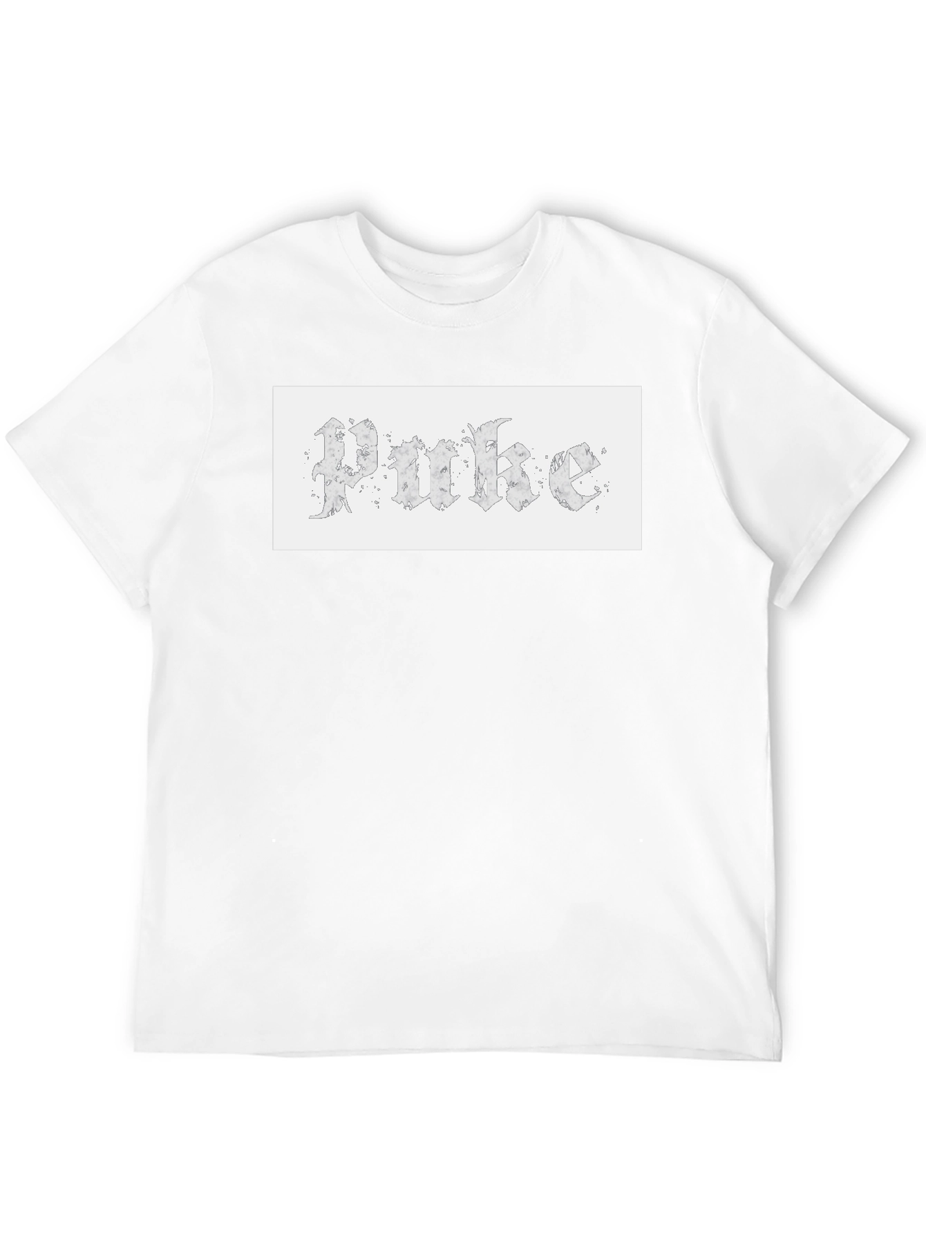 Gothic Text Tee - Unique Design Casual Wear