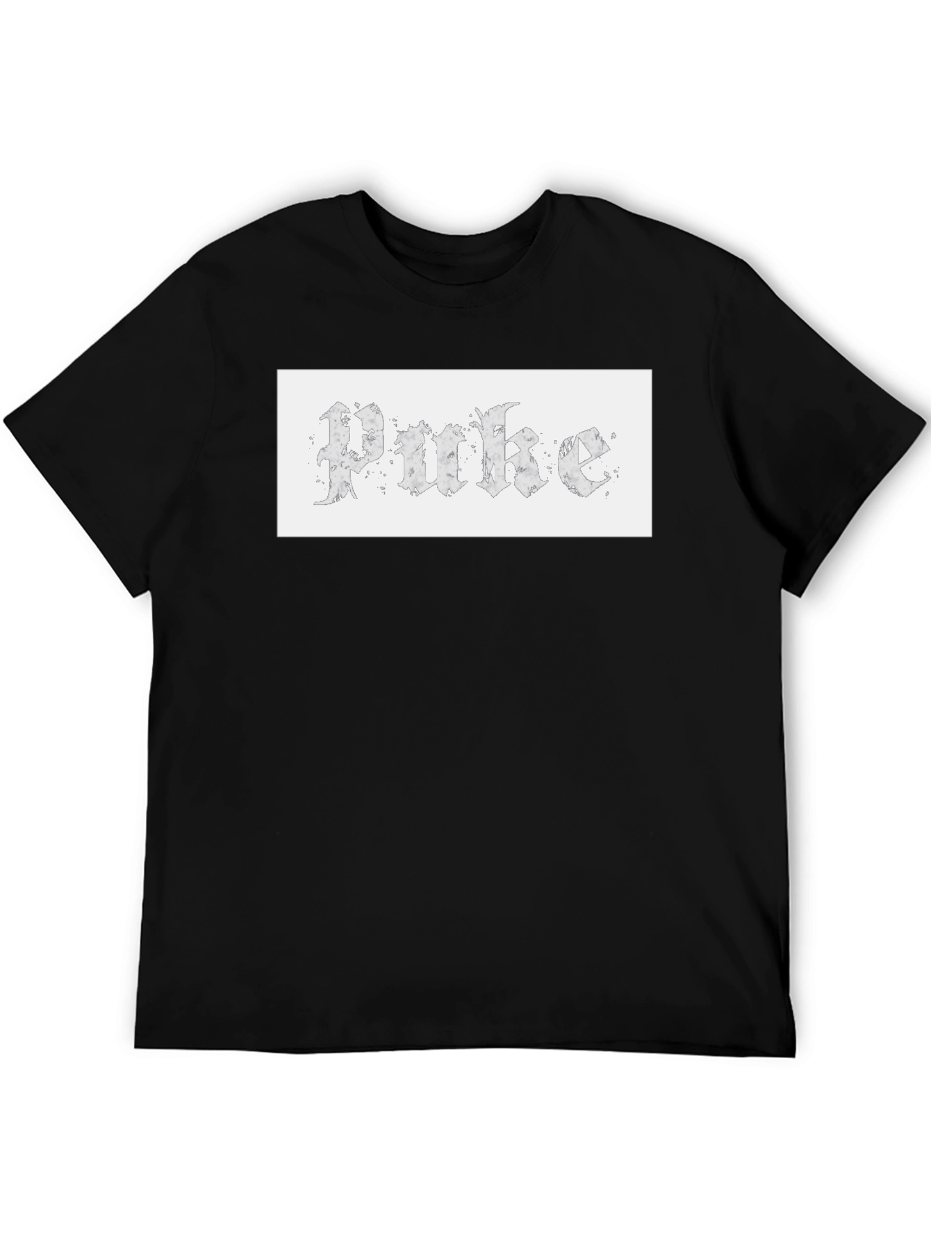 Gothic Text Tee - Unique Design Casual Wear