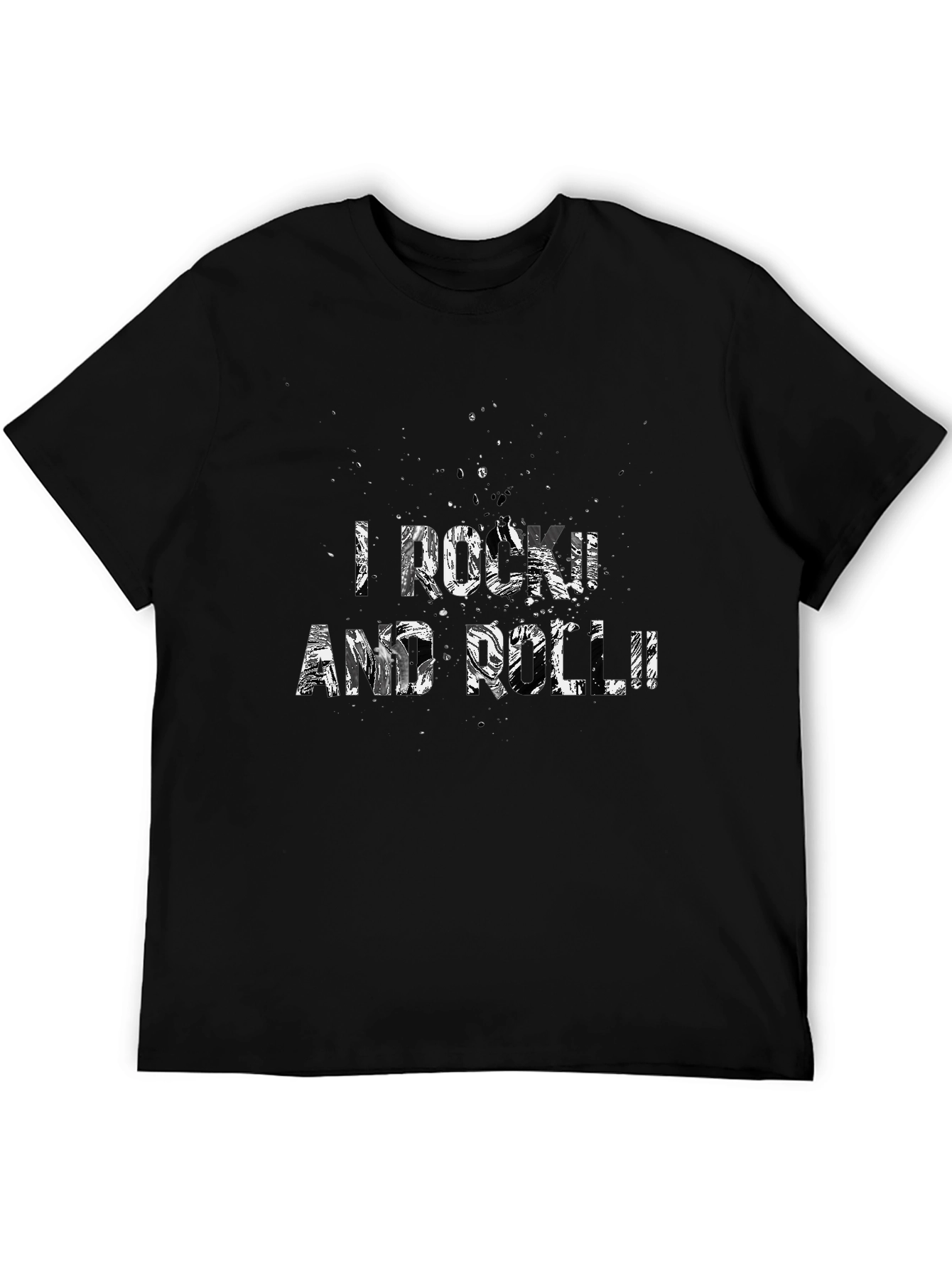 I Rock and Roll T-Shirt - Black Graphic Tee