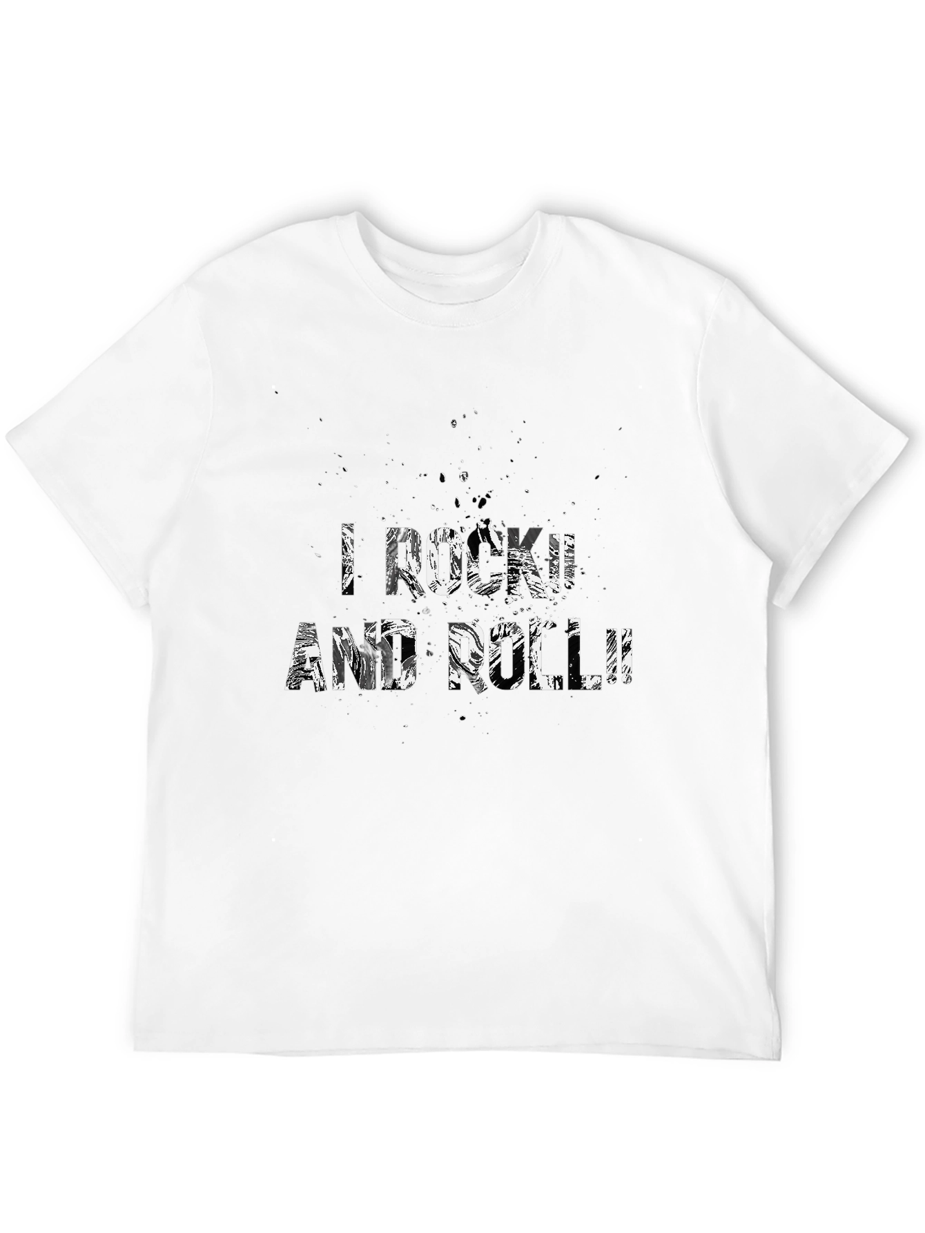 I Rock and Roll T-Shirt - Black Graphic Tee
