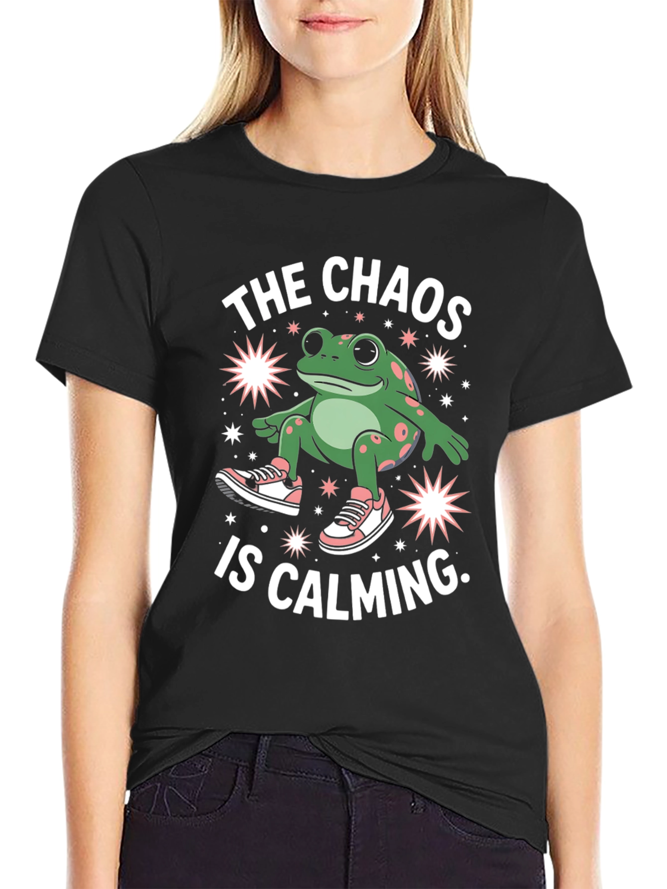Chaos Calming Frog Graphic Tee
