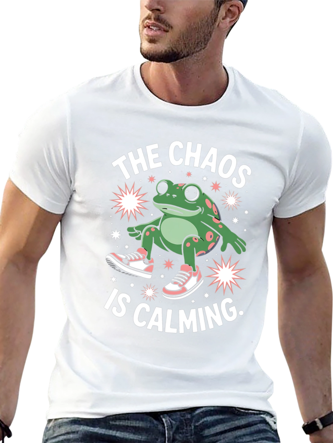 Chaos Calming Frog Graphic Tee