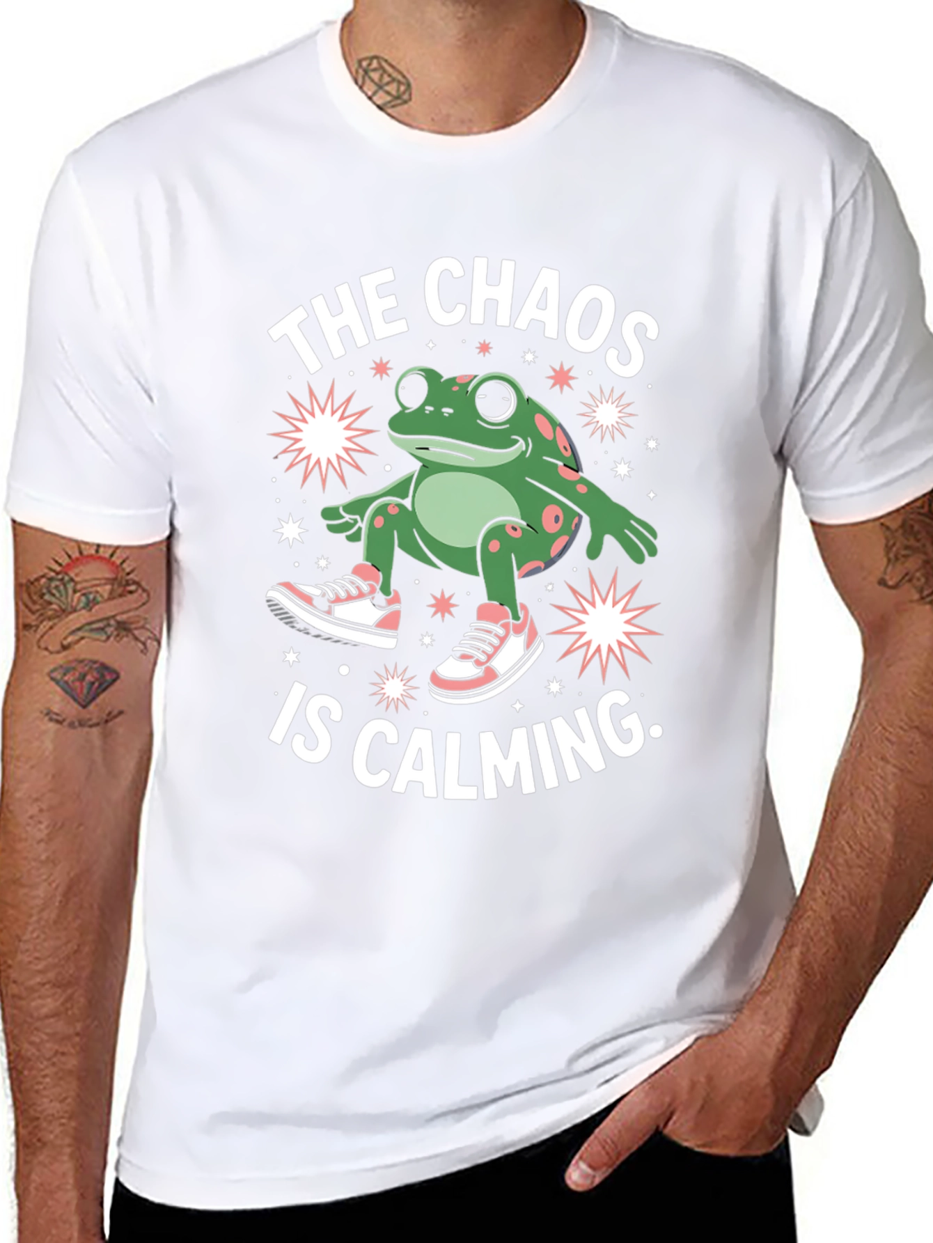 Chaos Calming Frog Graphic Tee