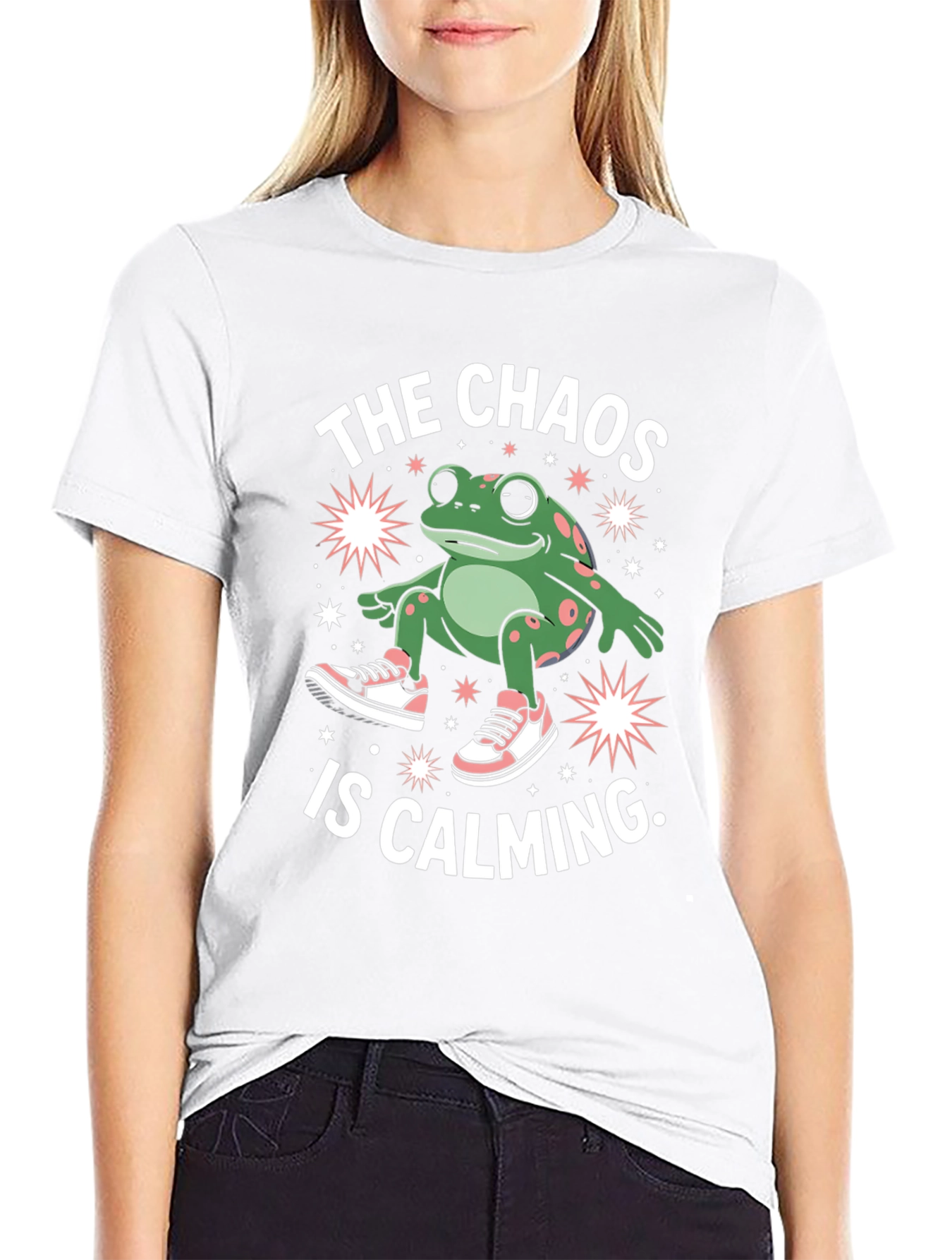 Chaos Calming Frog Graphic Tee