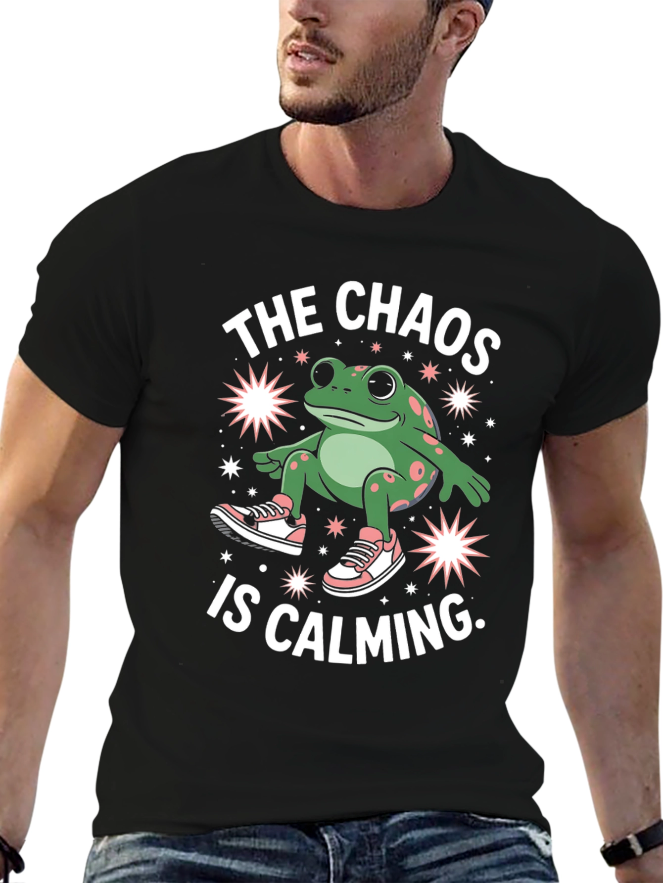 Chaos Calming Frog Graphic Tee