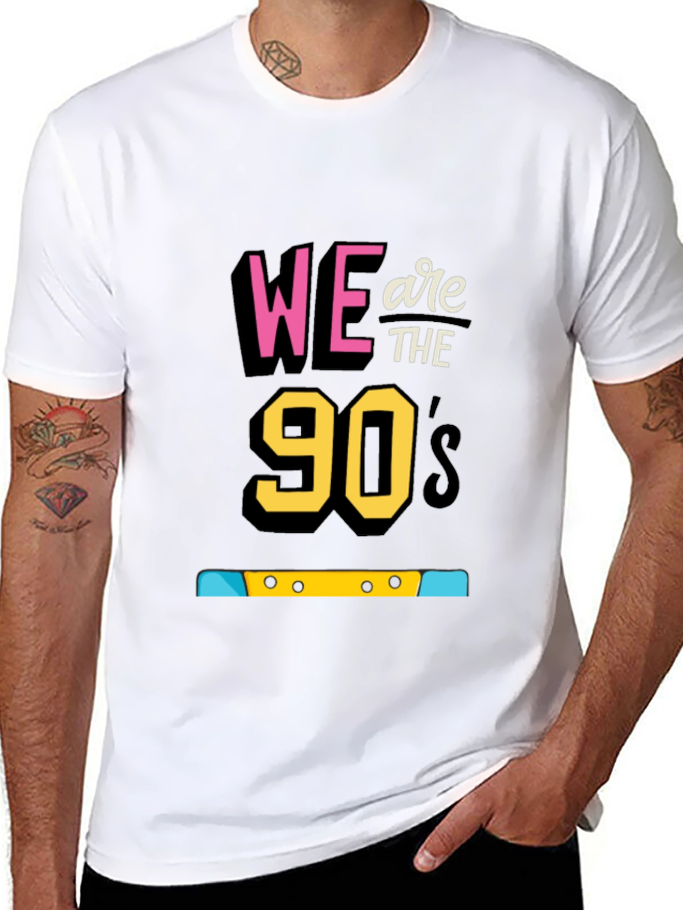 We are the 90s Black Graphic T-Shirt