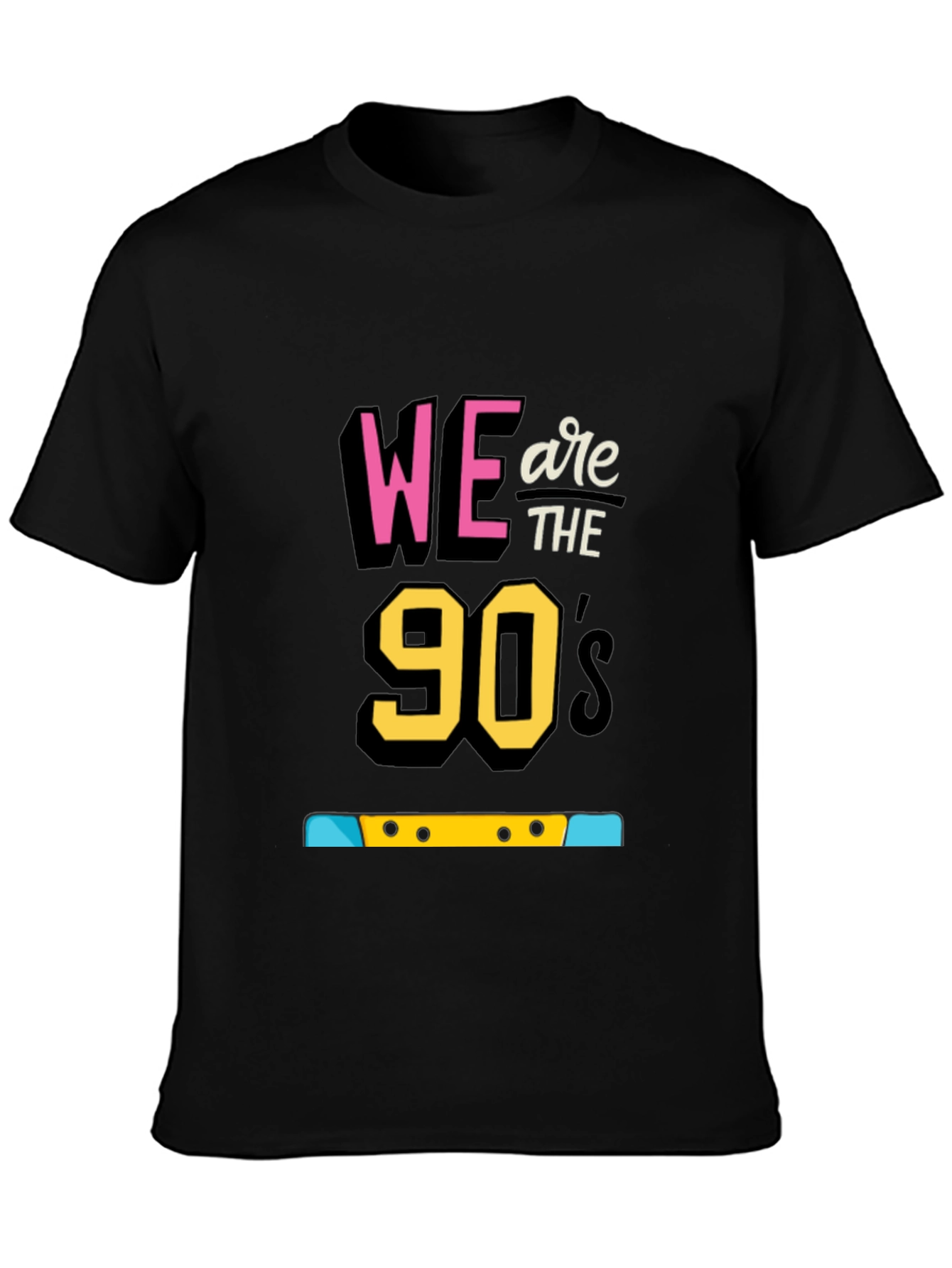 We are the 90s Black Graphic T-Shirt