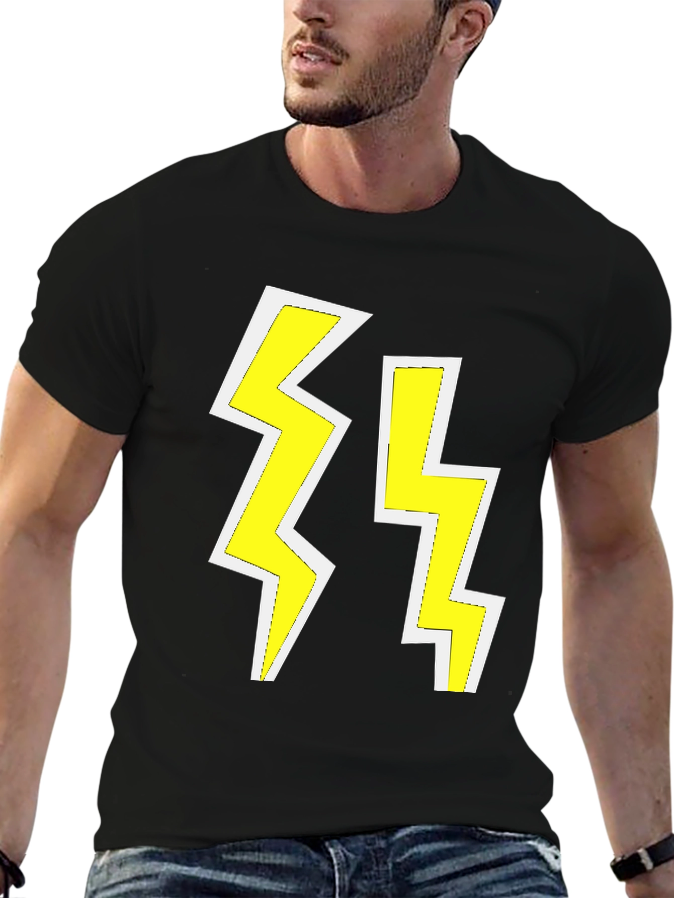 Lightning Bolt Graphic Tee - Bold & Stylish