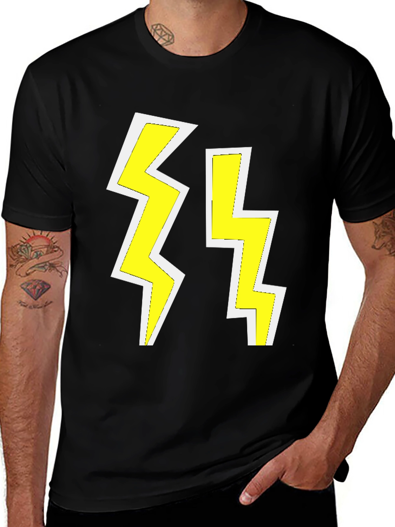 Lightning Bolt Graphic Tee - Bold & Stylish