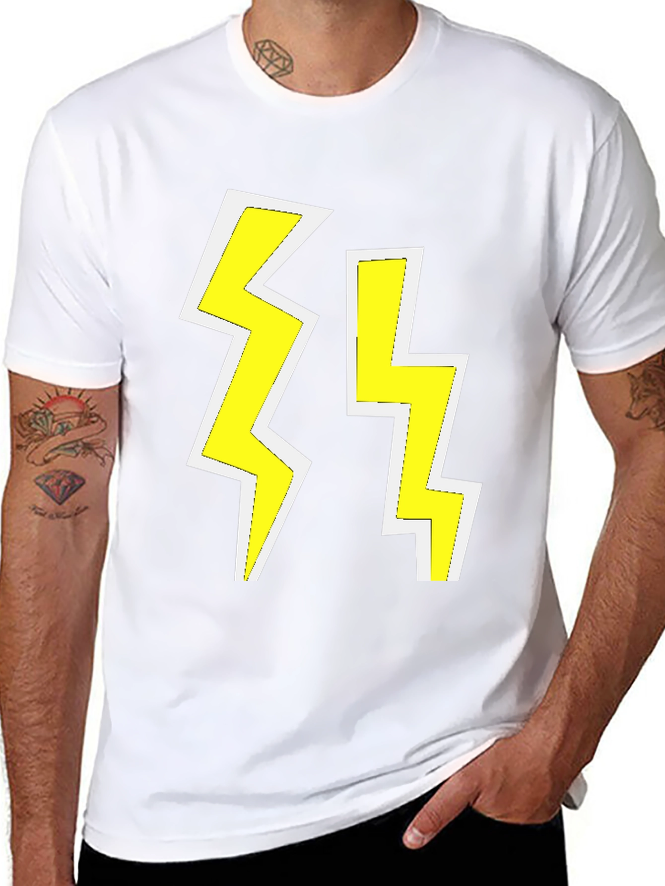Lightning Bolt Graphic Tee - Bold & Stylish