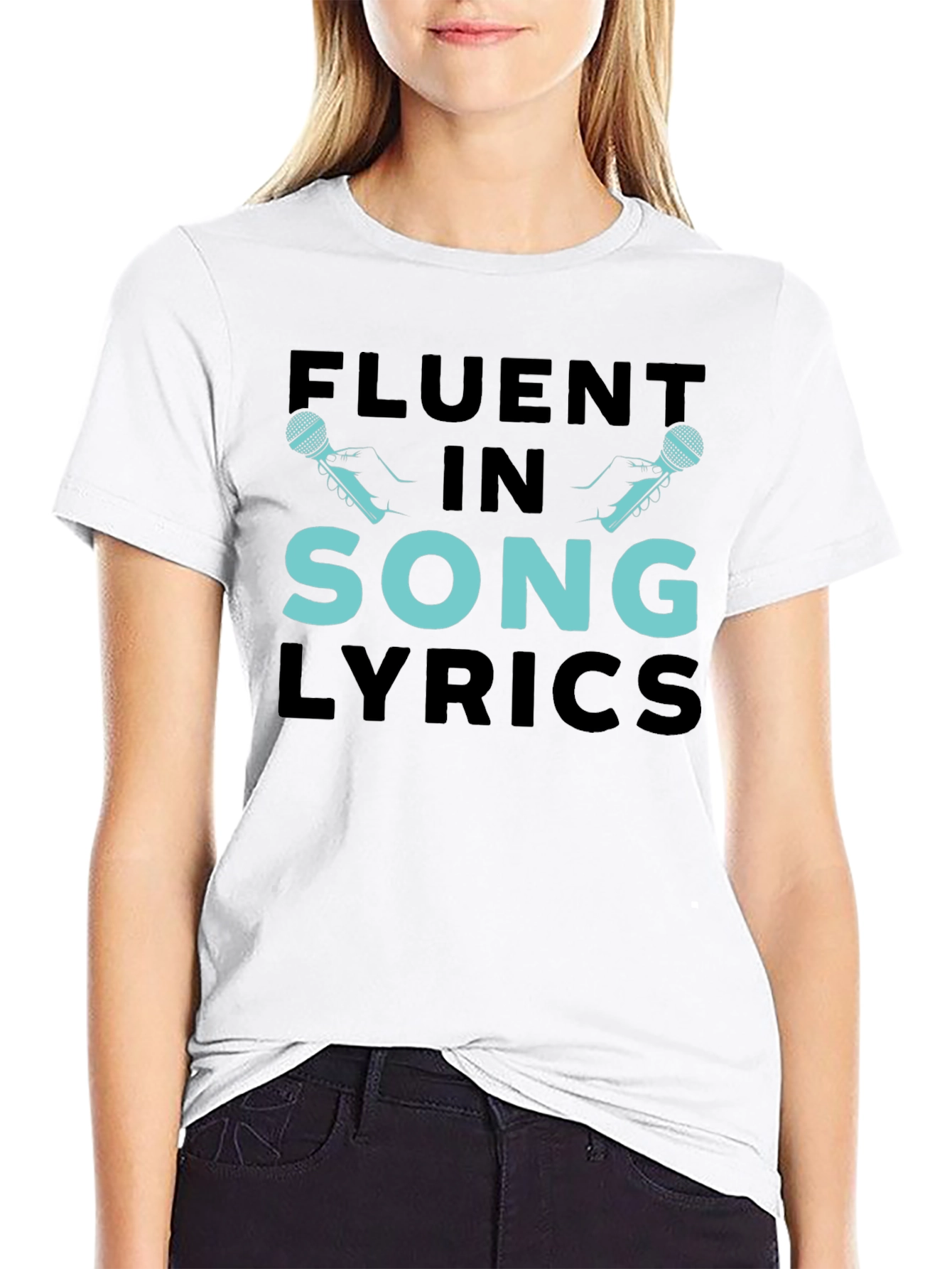 Fluent In Song Lyrics Graphic Tee