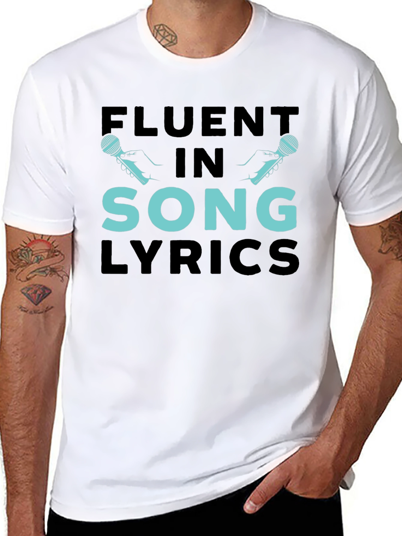 Fluent In Song Lyrics Graphic Tee