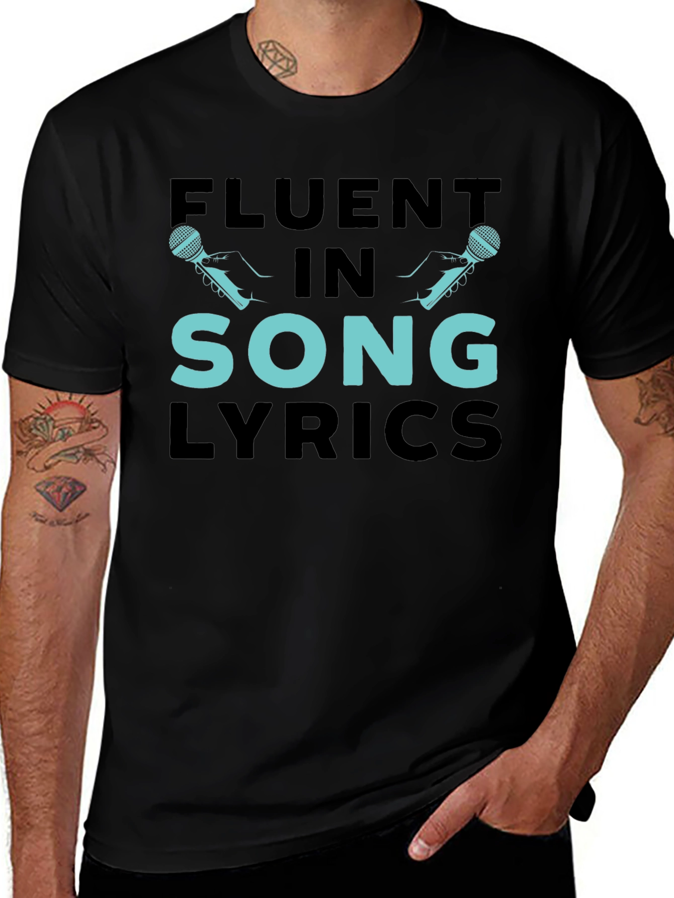Fluent In Song Lyrics Graphic Tee