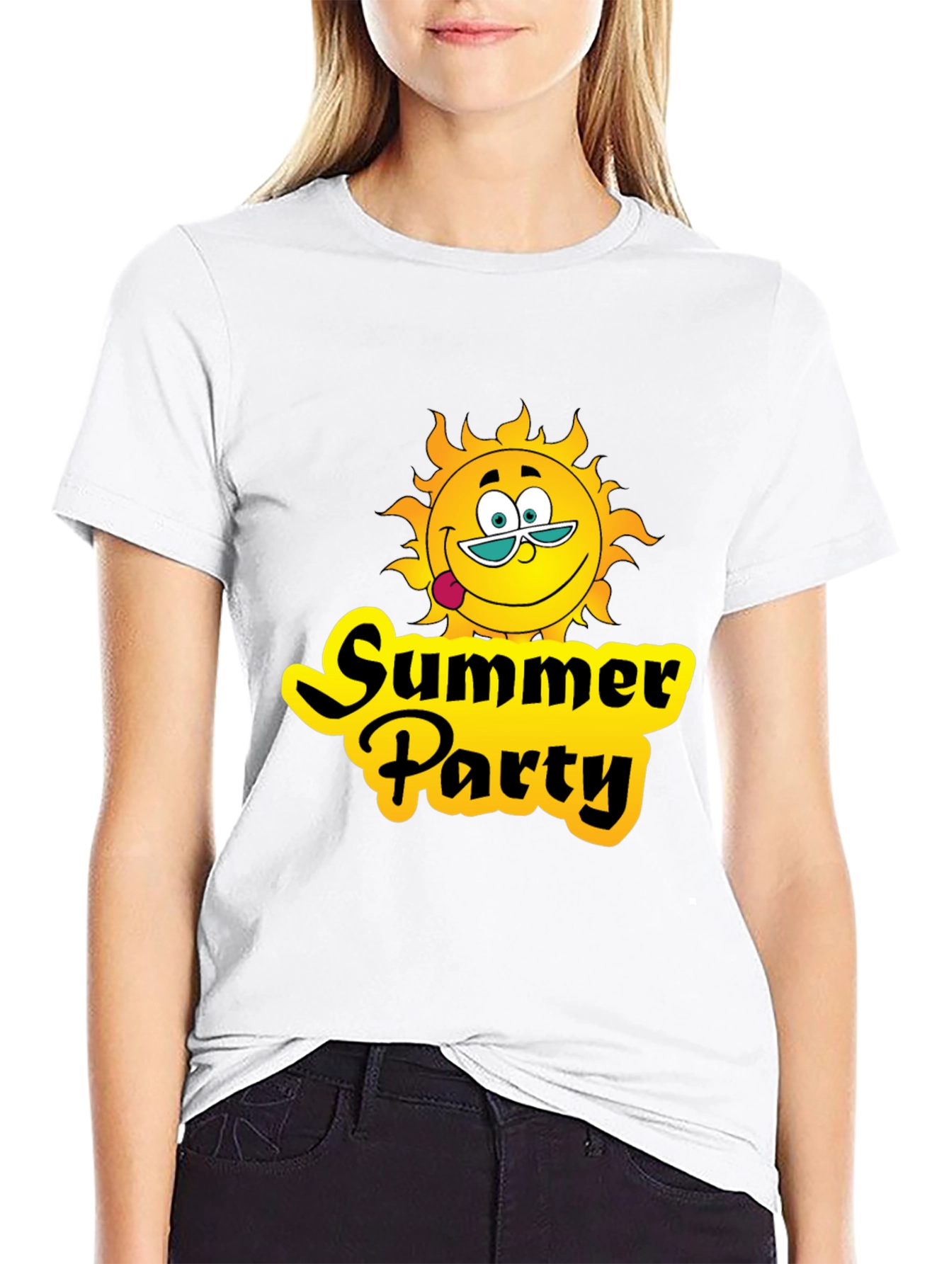 Summer Party T-Shirt - Black Graphic Tee