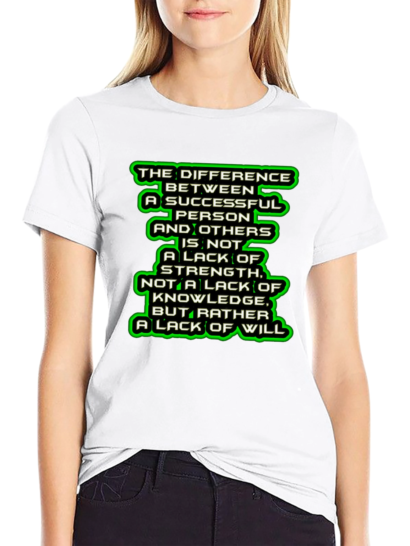Motivational Quote Graphic T-Shirt