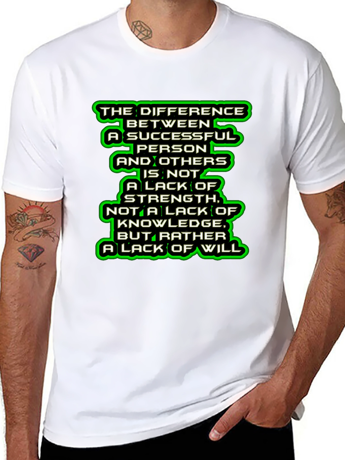 Motivational Quote Graphic T-Shirt