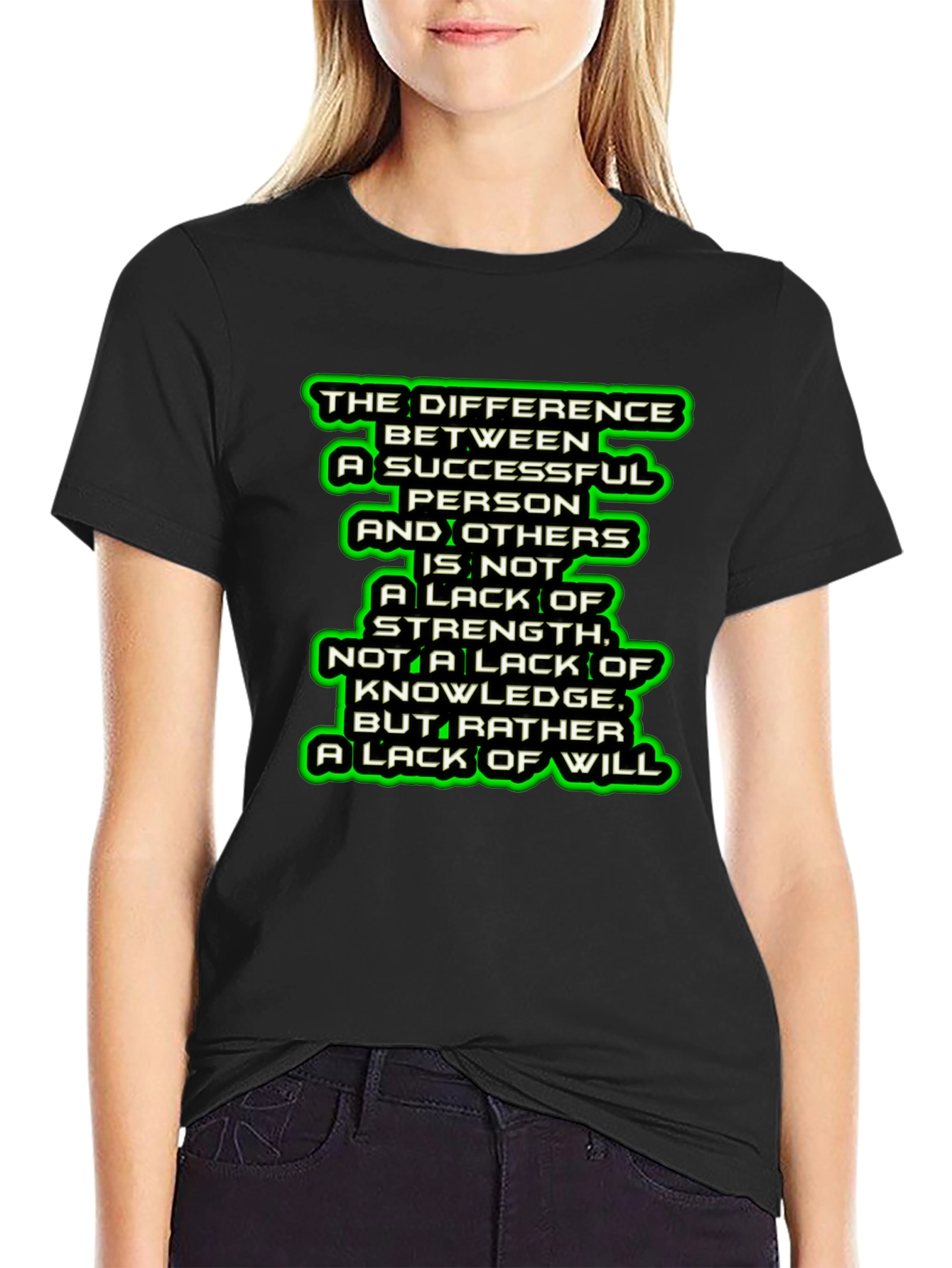 Motivational Quote Graphic T-Shirt