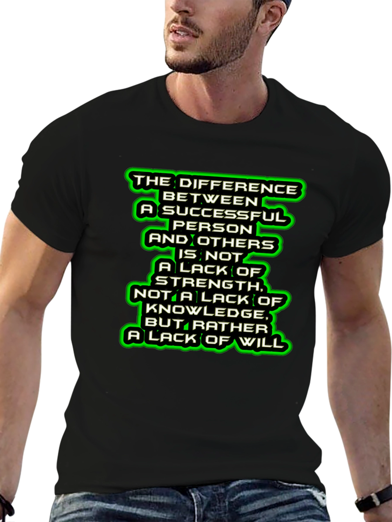 Motivational Quote Graphic T-Shirt
