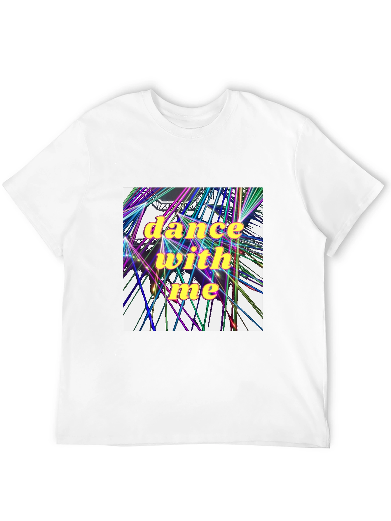 Dance With Me Graphic Tee - Black Cotton T-Shirt