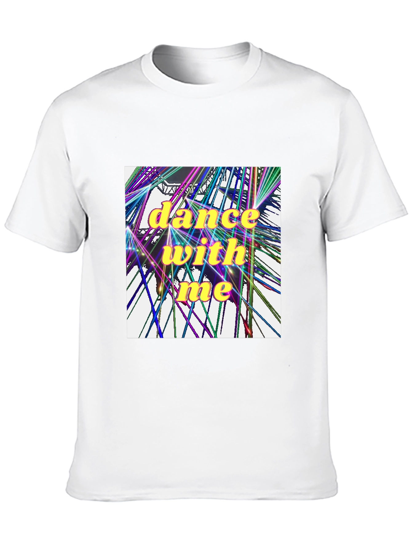 Dance With Me Graphic Tee - Black Cotton T-Shirt