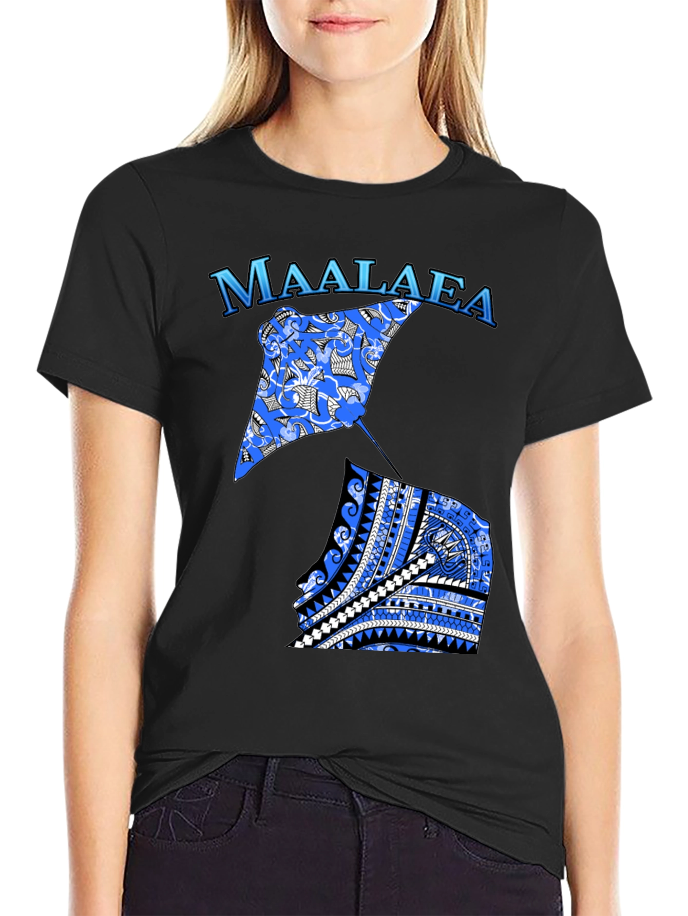 Maalaea Stingray Black T-Shirt