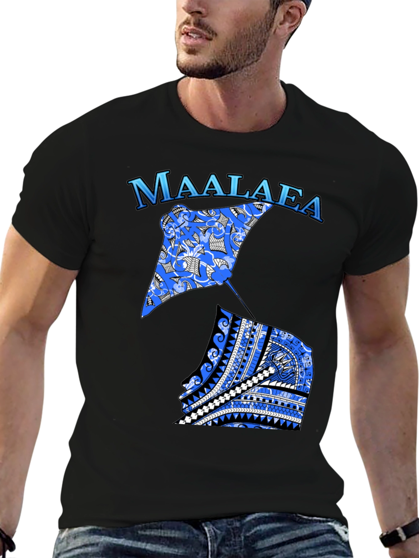 Maalaea Stingray Black T-Shirt