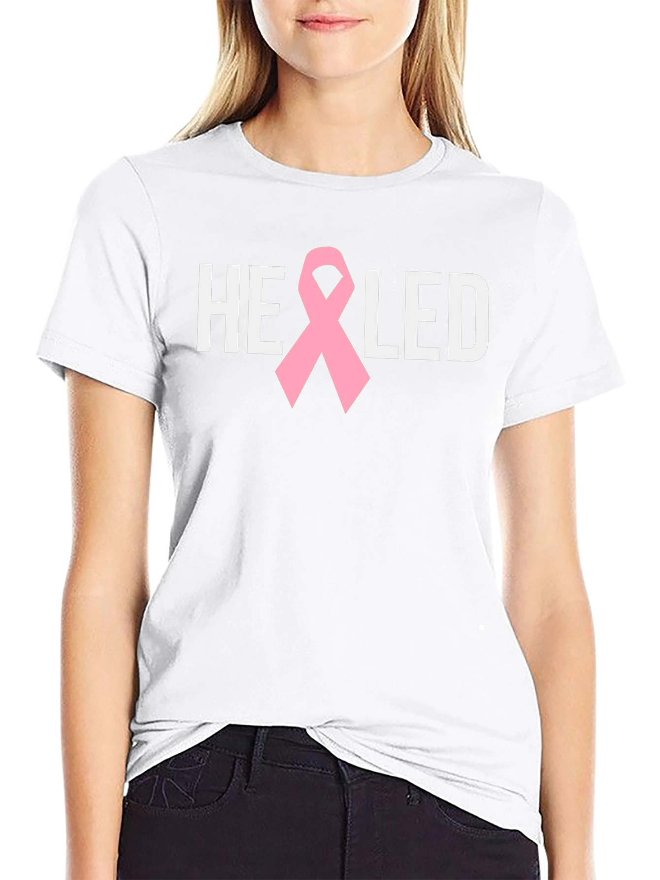 Healed Ribbon Tee - Breast Cancer Awareness