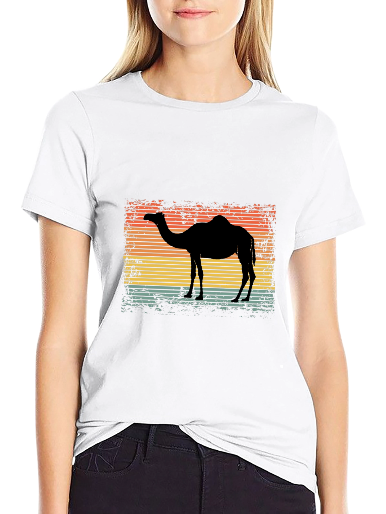 Retro Camel Silhouette Graphic Tee