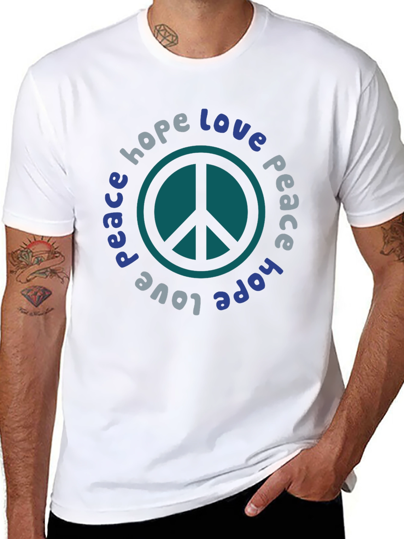 Peace Love Hope Graphic T-Shirt