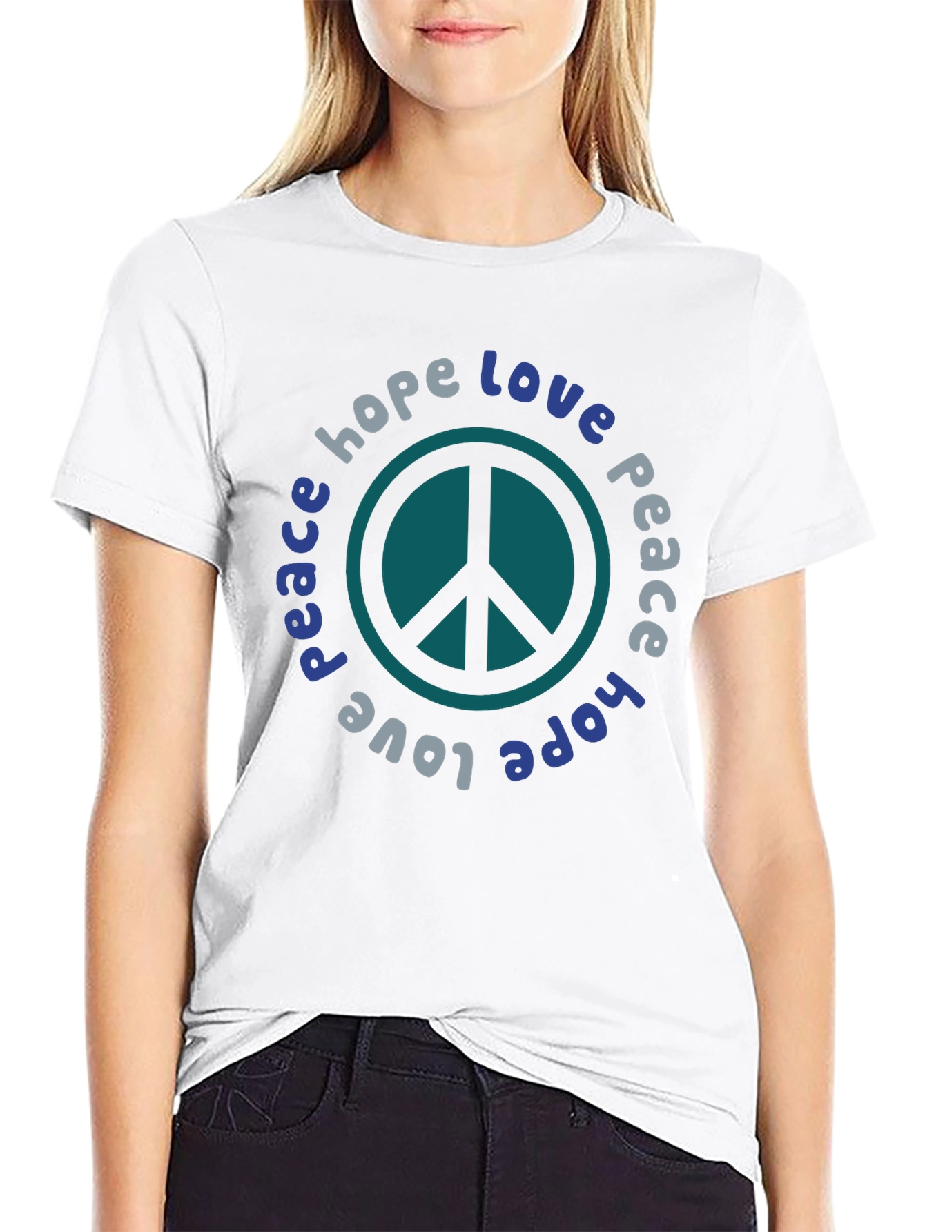 Peace Love Hope Graphic T-Shirt
