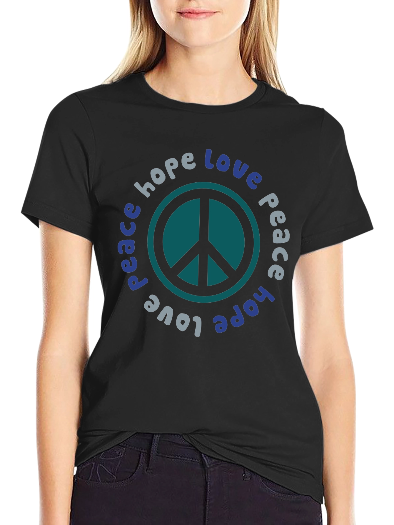 Peace Love Hope Graphic T-Shirt