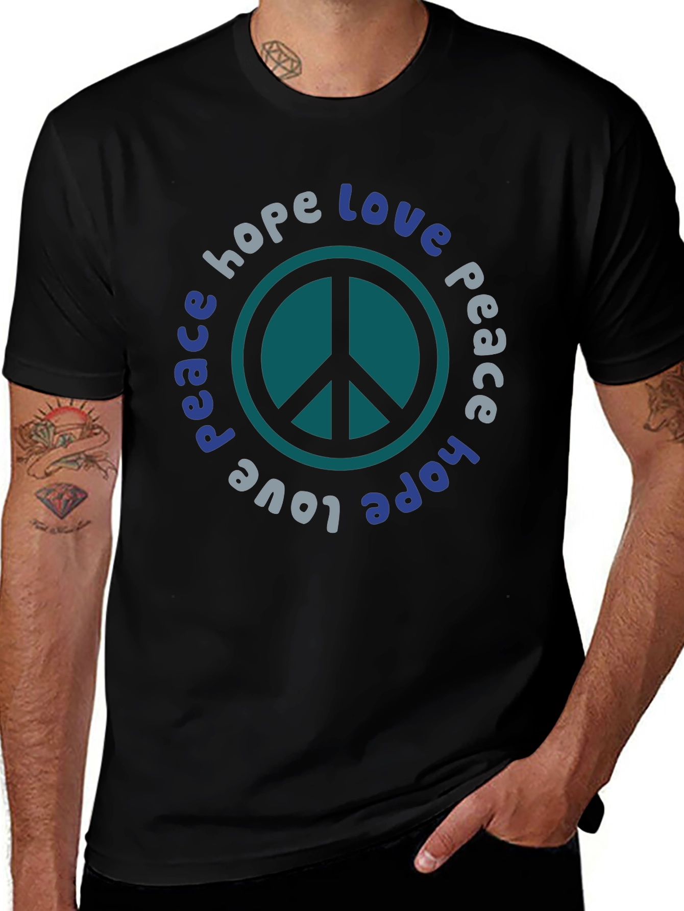 Peace Love Hope Graphic T-Shirt