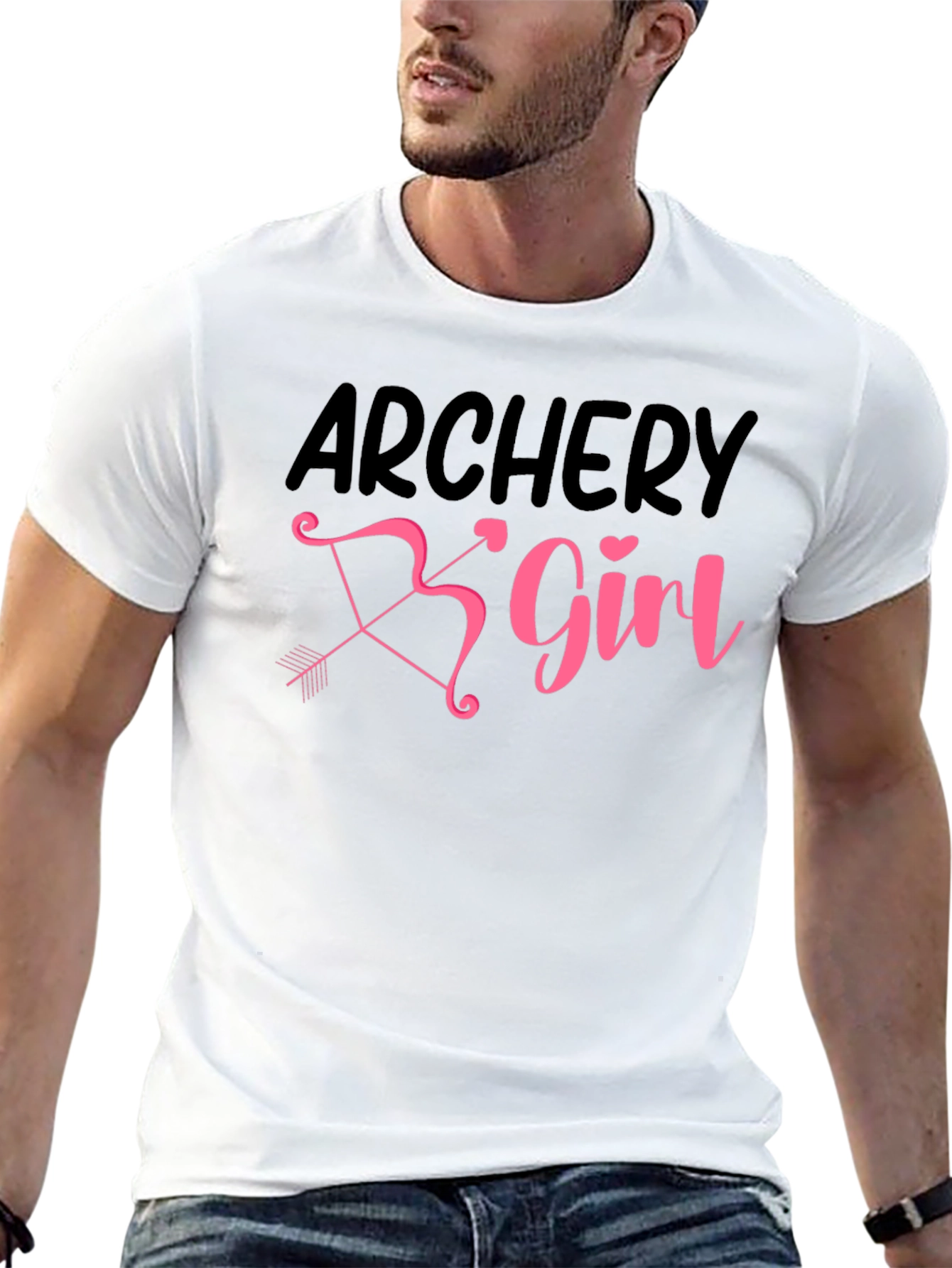Archery Girl Bow & Arrow Graphic T-Shirt