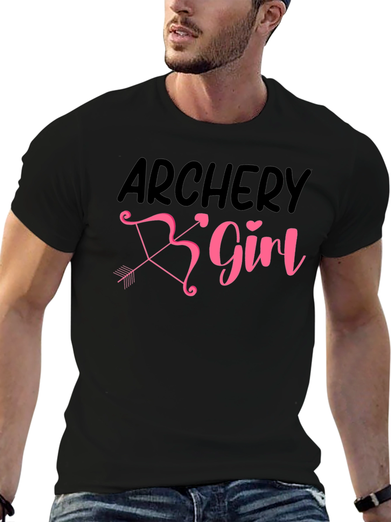 Archery Girl Bow & Arrow Graphic T-Shirt