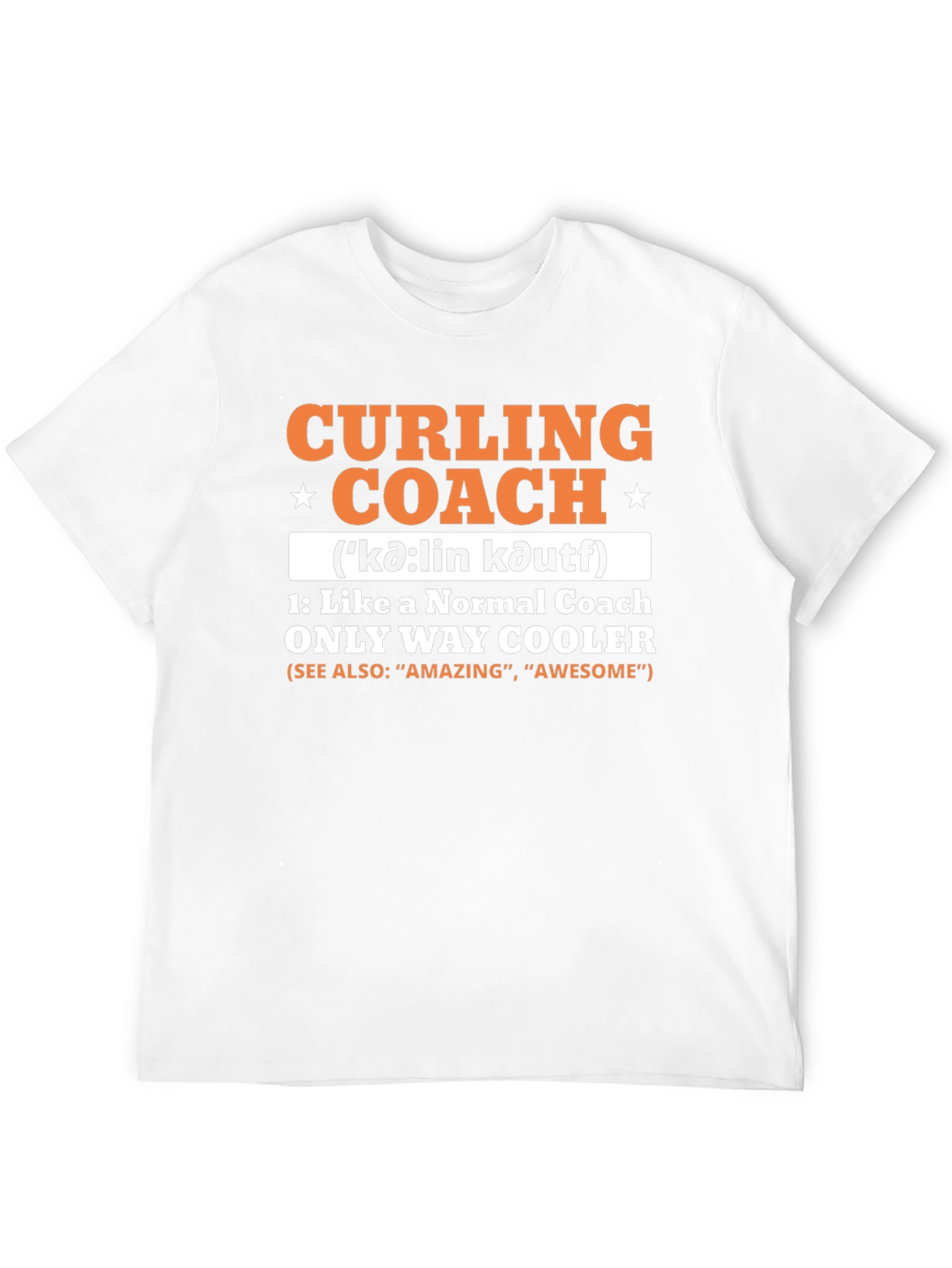 Curling Coach T-Shirt - Cool & Unique Design