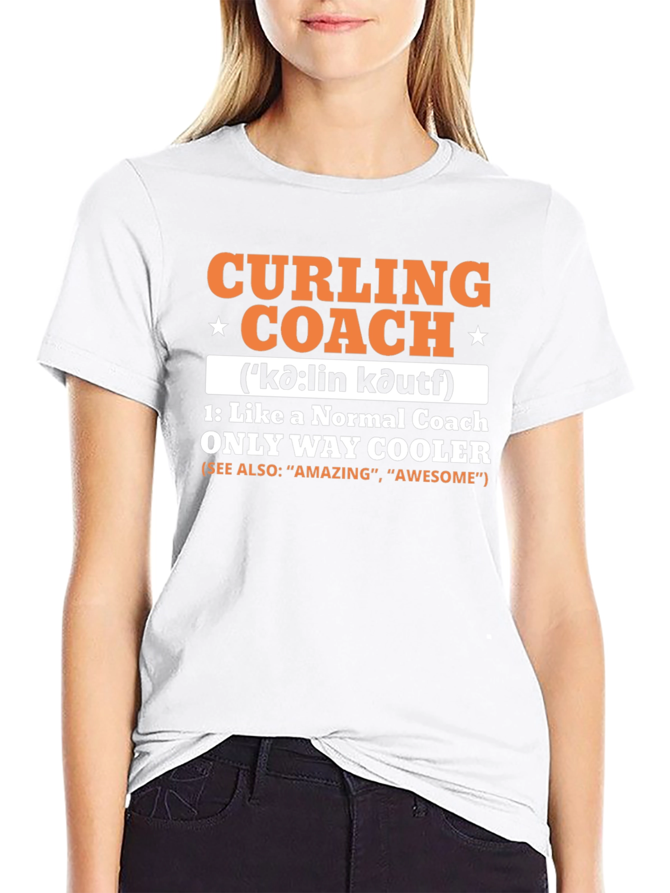 Curling Coach T-Shirt - Cool & Unique Design