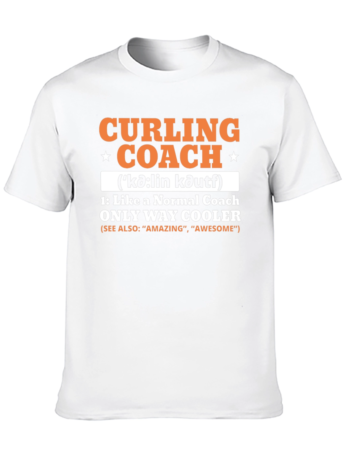 Curling Coach T-Shirt - Cool & Unique Design
