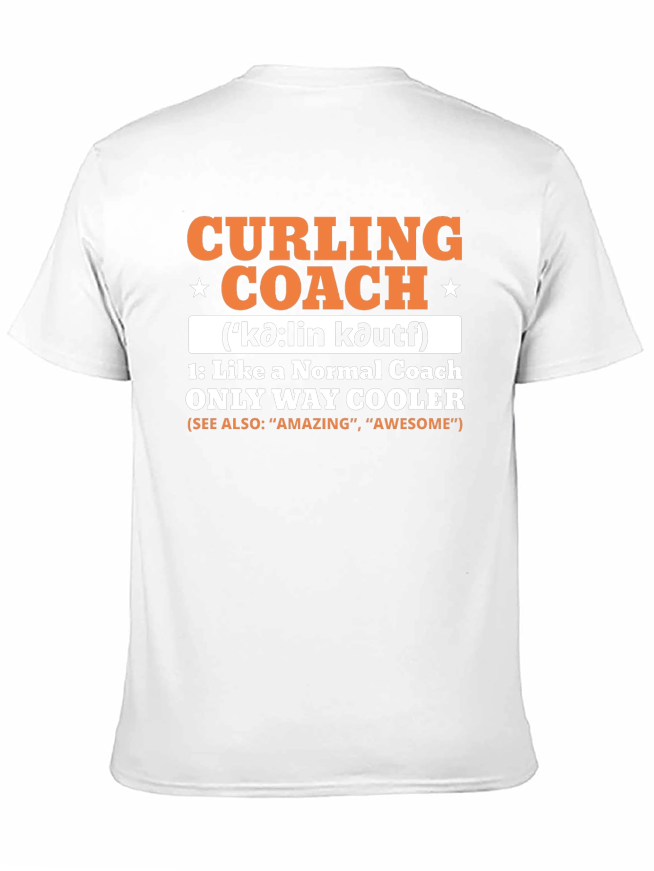 Curling Coach T-Shirt - Cool & Unique Design
