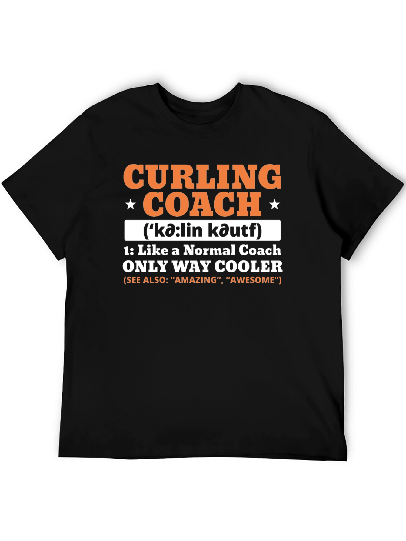 Curling Coach T-Shirt - Cool & Unique Design