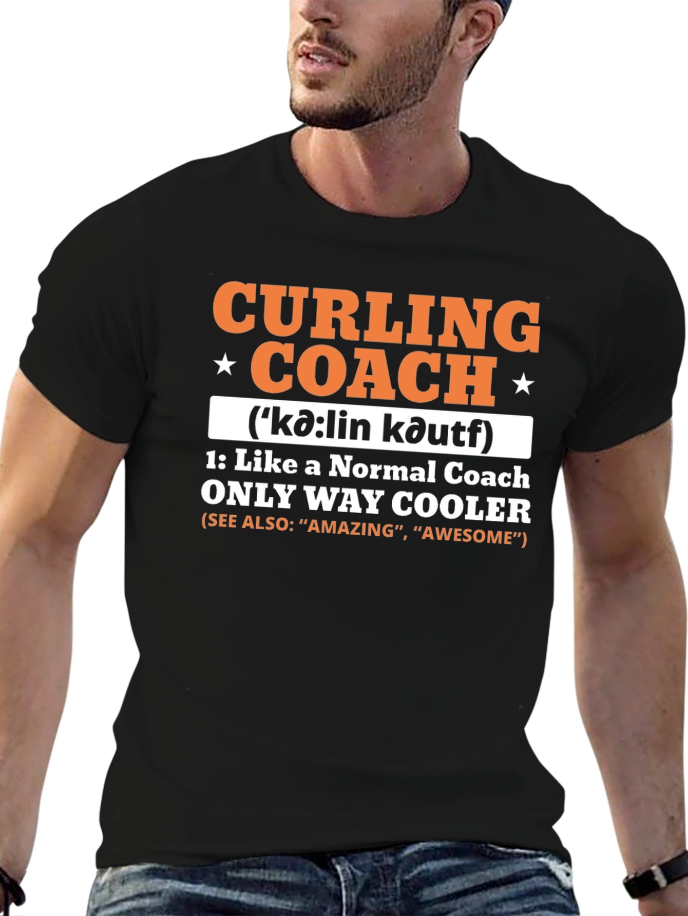 Curling Coach T-Shirt - Cool & Unique Design