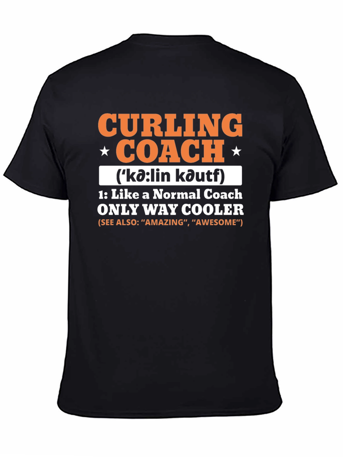 Curling Coach T-Shirt - Cool & Unique Design