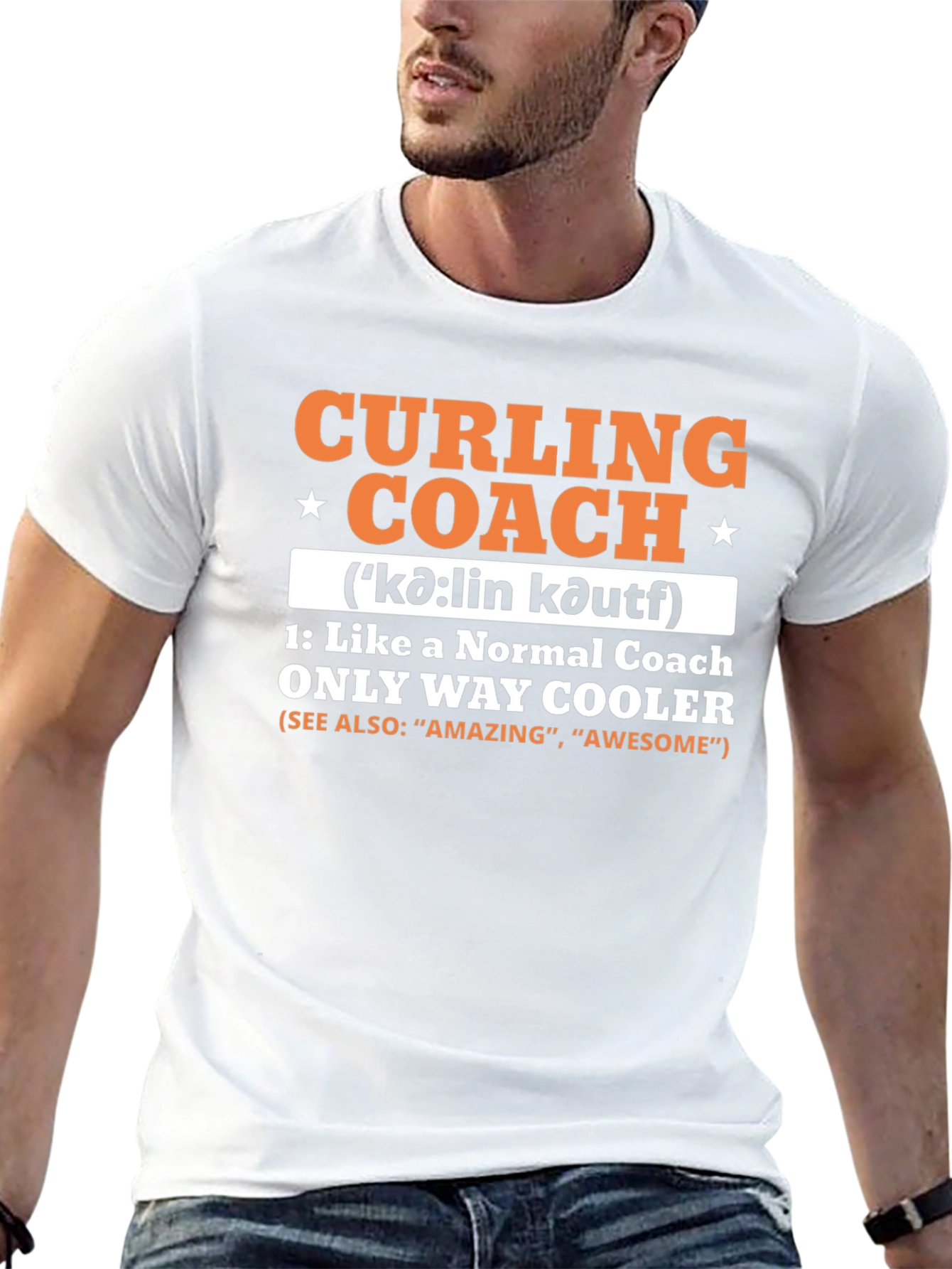 Curling Coach T-Shirt - Cool & Unique Design