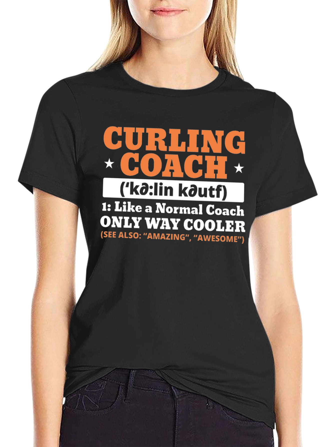 Curling Coach T-Shirt - Cool & Unique Design