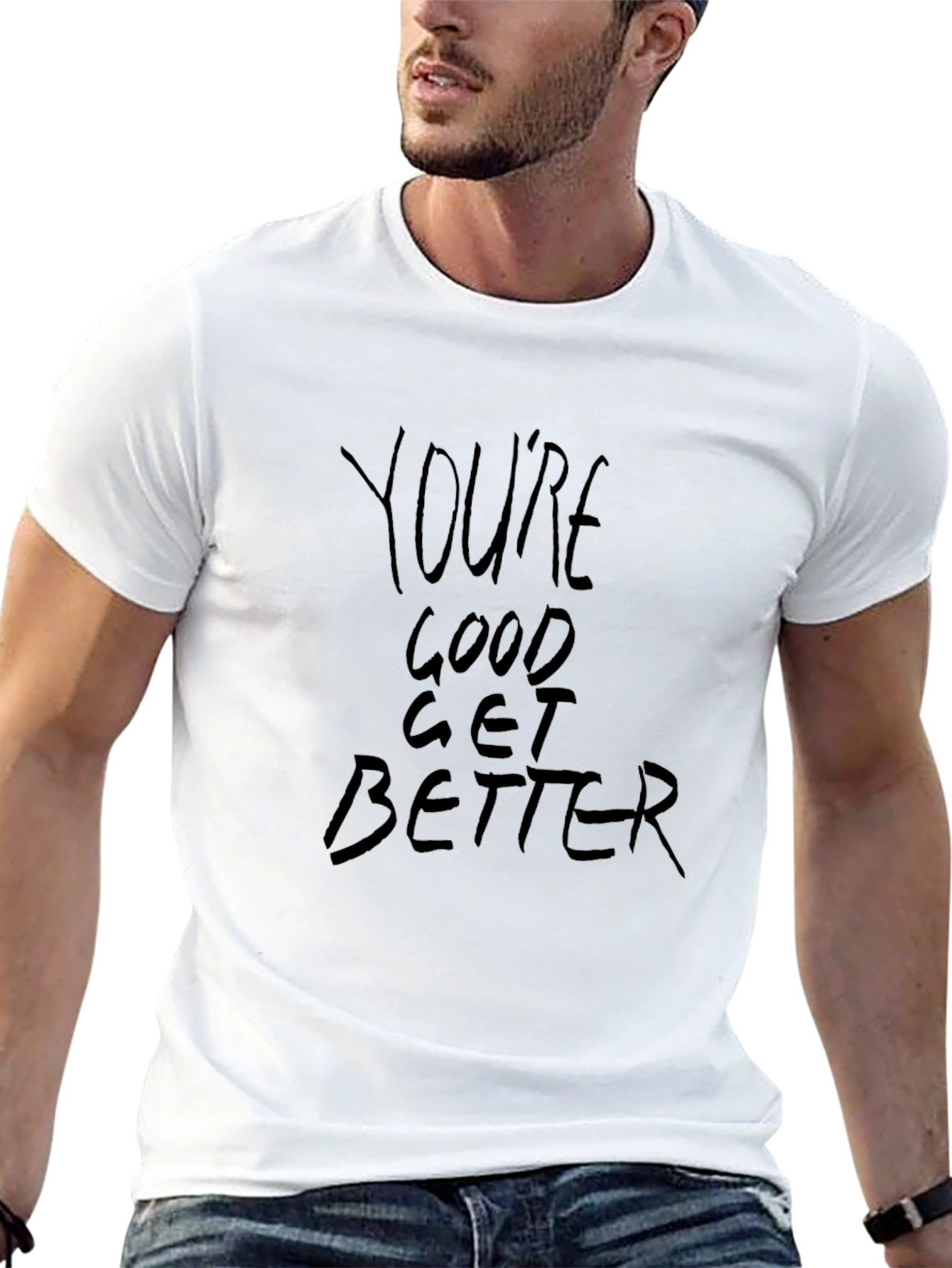 Youre Good Get Better Graphic Tee - Black