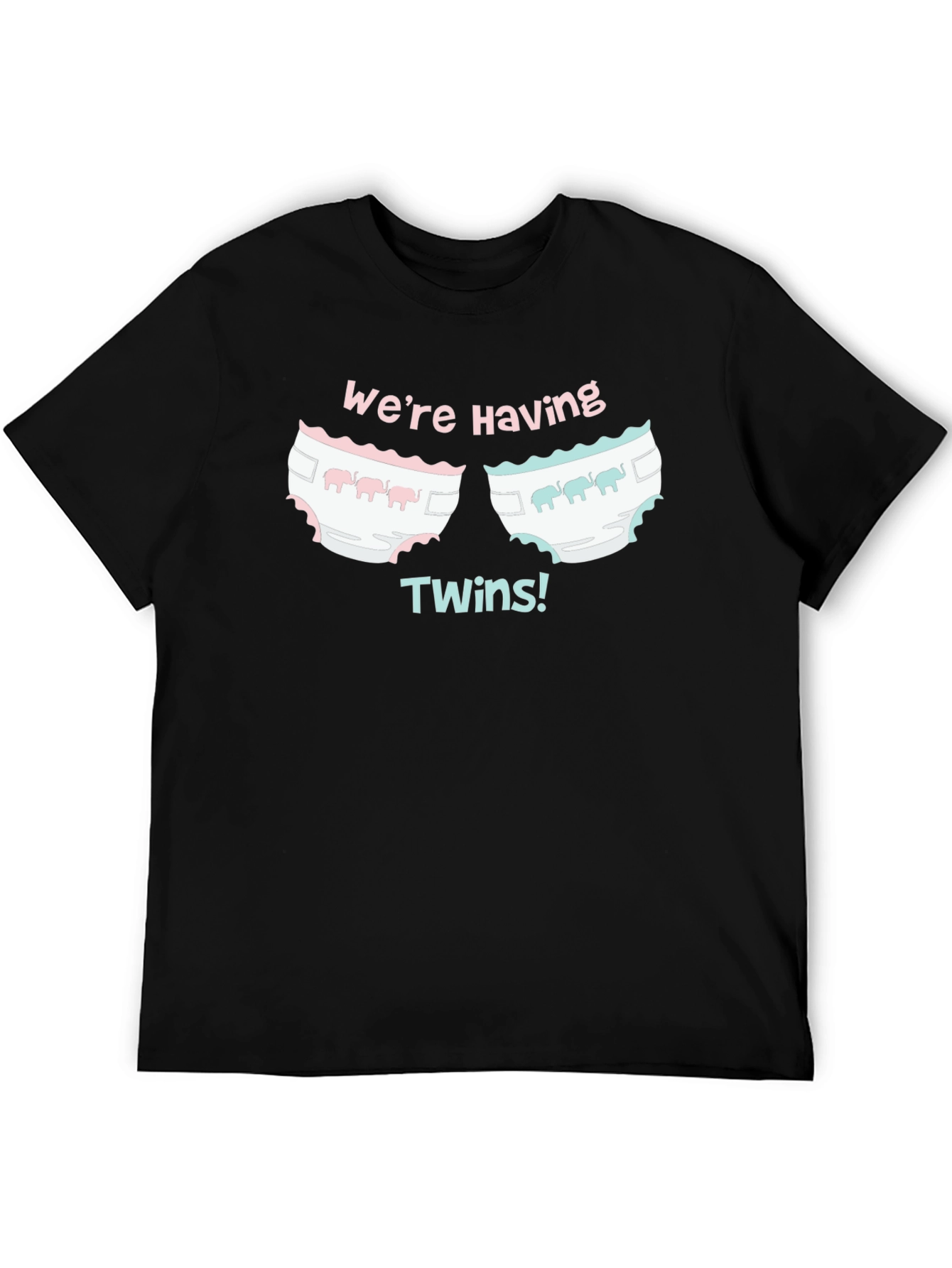 Were Having Twins Baby Shower T-Shirt