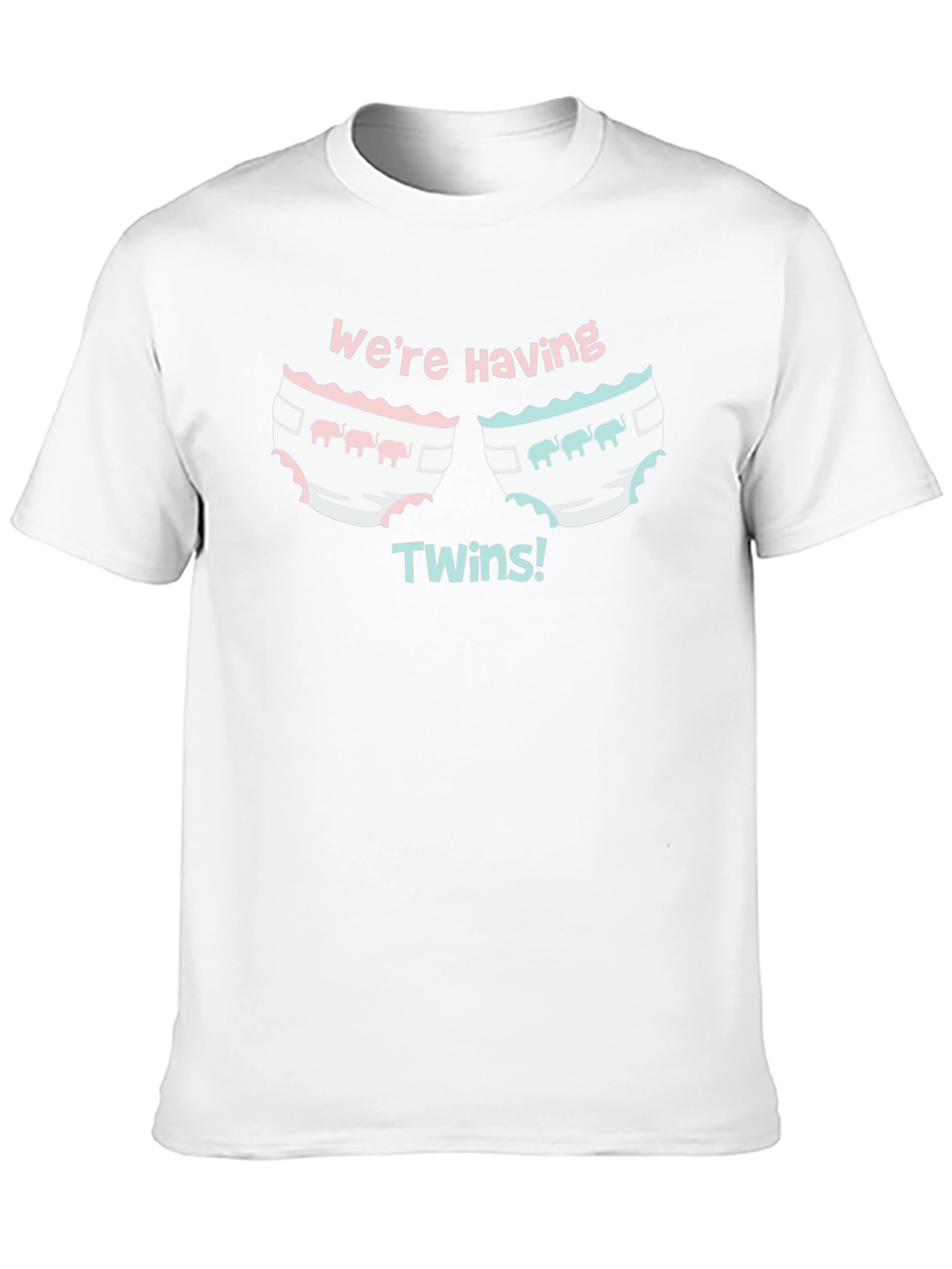 Were Having Twins Baby Shower T-Shirt