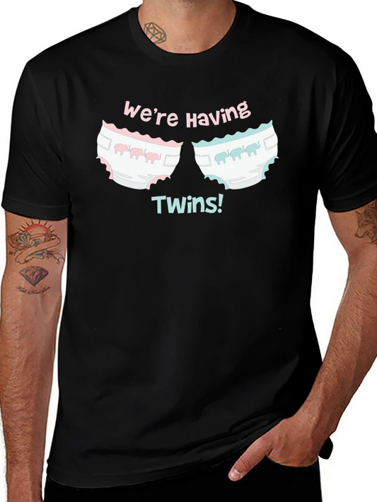 Were Having Twins Baby Shower T-Shirt