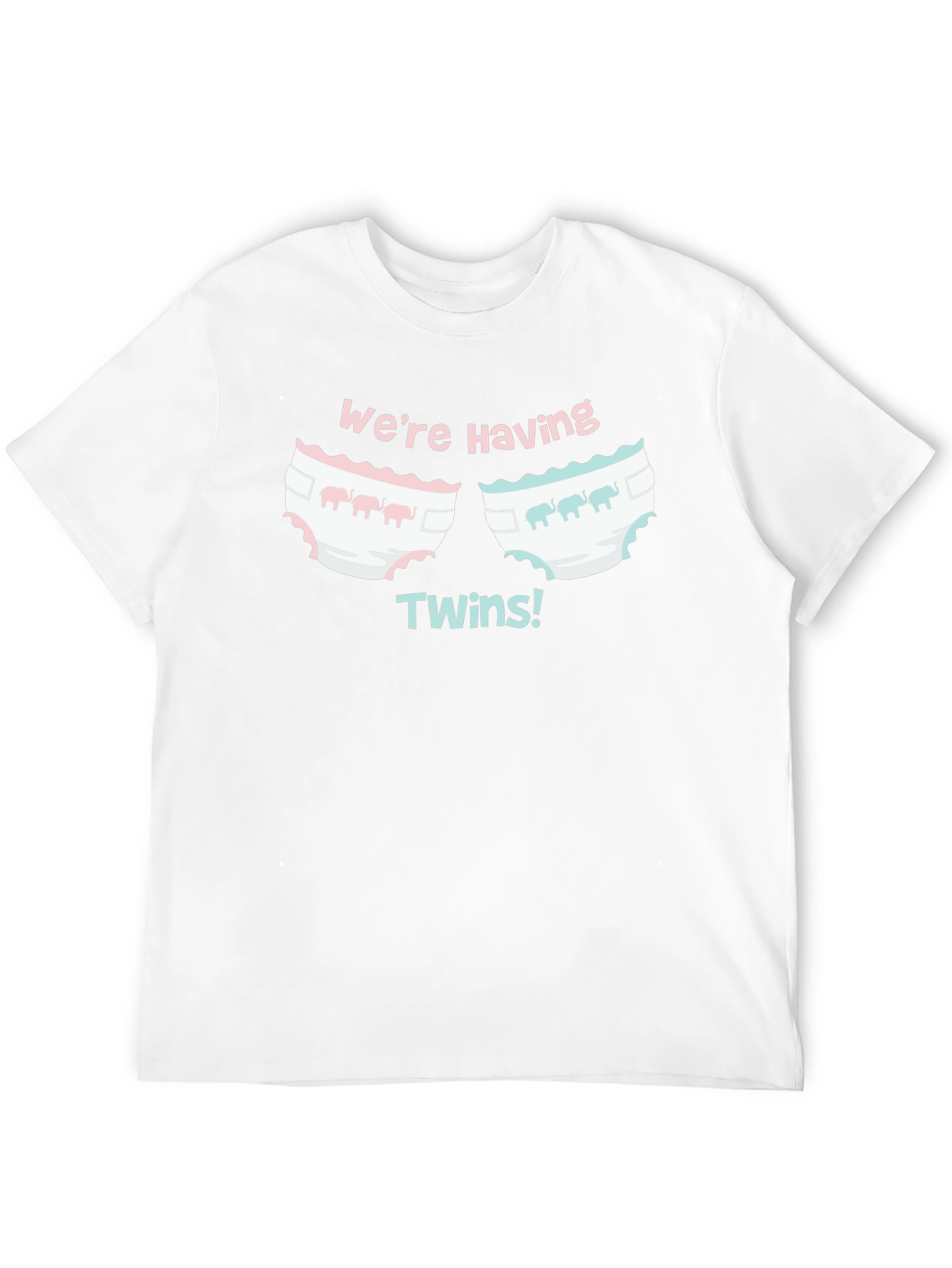Were Having Twins Baby Shower T-Shirt