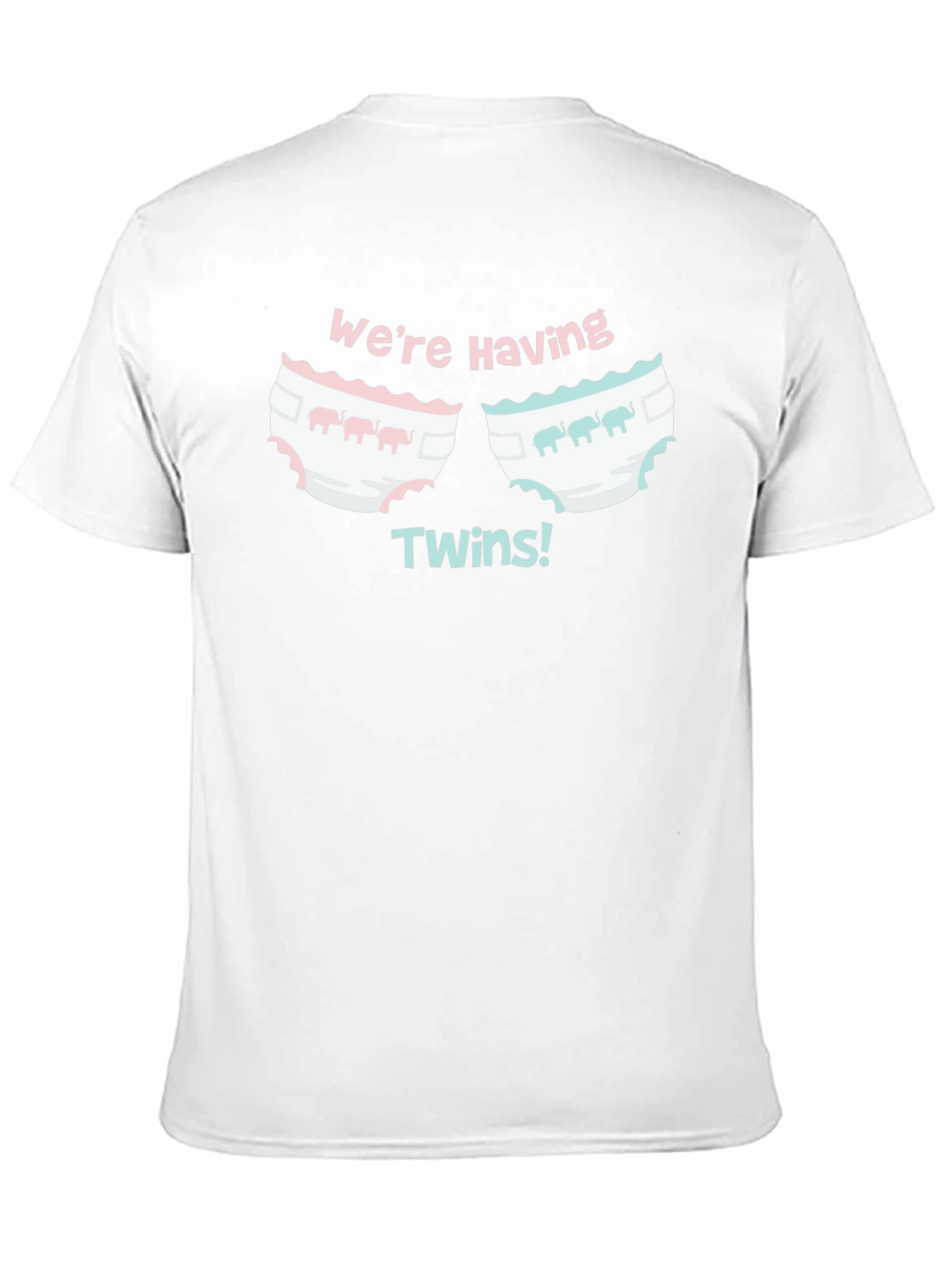 Were Having Twins Baby Shower T-Shirt